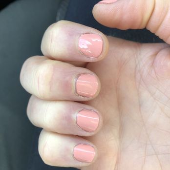 Ocean Nails & Spa - Sloppy edges with polish left on my cuticles. - Nail Salons Near Me - Goleta, California
