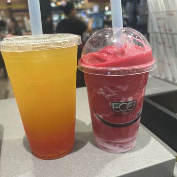 Teapresso Bar - Mango Green Iced Tea $6.99 with Strawberry Bursting Boba +$0.99 and Dragonfruit Smoothie $10.99 - Coffee & Tea Near Me - Wailea, Hawaii Teapresso Bar - Mango Green Iced Tea $6.99 with Strawberry Bursting Boba +$0.99 and Dragonfruit Smoothie $10.99 - Coffee & Tea Near Me - Wailea, Hawaii
