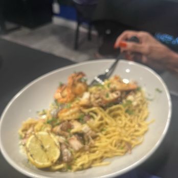Bleu Kitchen Garlic Noodle Bar - Pan Fried Garlic Shrimp Noodles - Noodles Near Me - Las Vegas, Nevada Bleu Kitchen Garlic Noodle Bar - Pan Fried Garlic Shrimp Noodles - Noodles Near Me - Las Vegas, Nevada