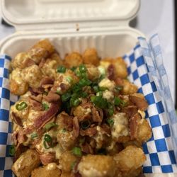 Bleu Buttahfly - Loaded Tots with cheese, bacon and chives