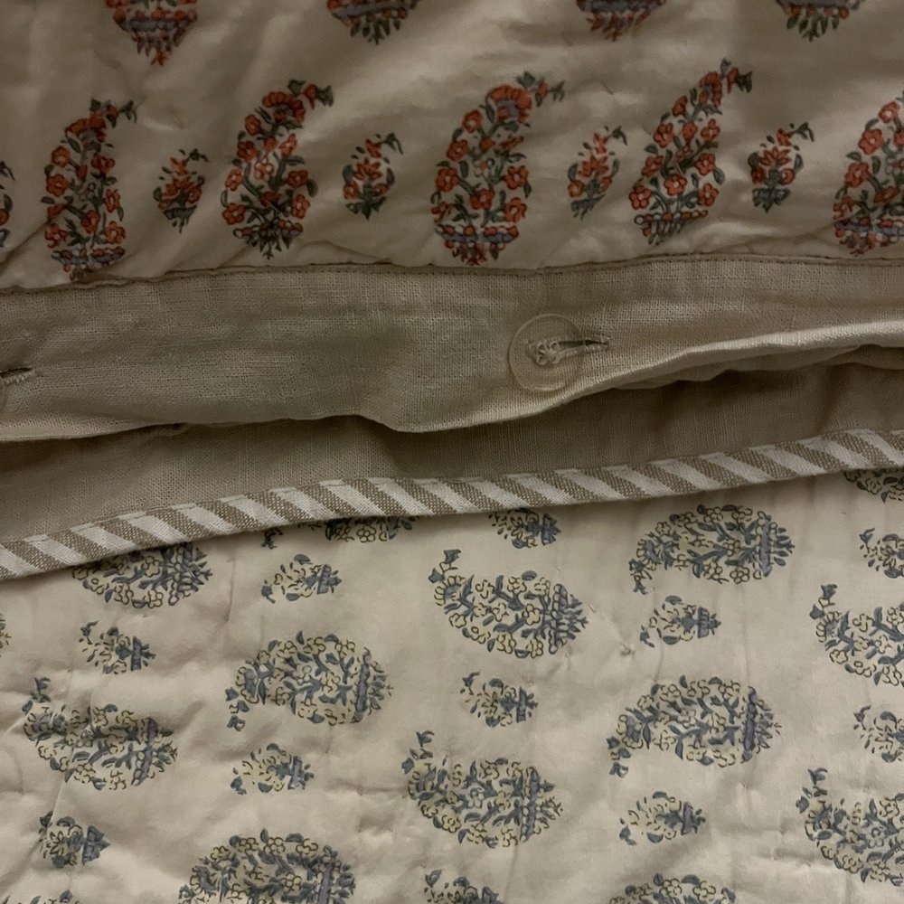 Sham and quilt matched before quilt was cleaned. Sham and quilt matched before quilt was cleaned.