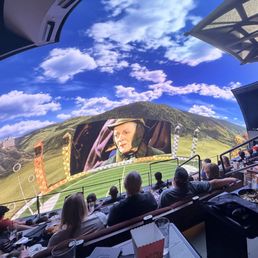 Image of how small the actual movie was and how it was framed by the dome screen.