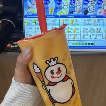 Mixue - mango coconut with taro balls - Ice Cream & Frozen Yogurt Near Me - Sunnyvale, California