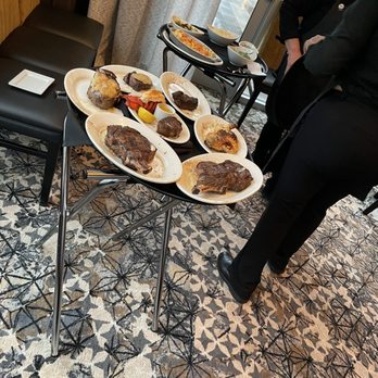 Ruth's Chris Steak House - The platter of steaks and a chicken - Steakhouses Near Me - Worcester, Massachusetts
