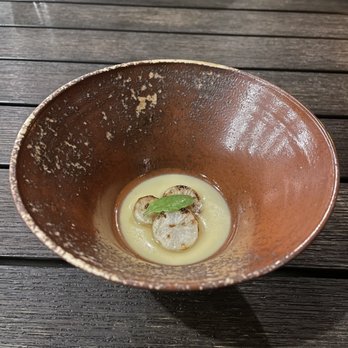 Saison - Egg custard on chicken broth - New American Near Me - San Francisco, California Saison - Egg custard on chicken broth - New American Near Me - San Francisco, California
