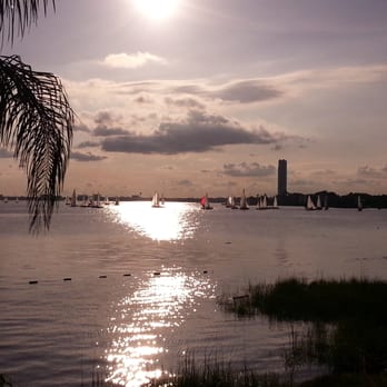 Sam's Sunset - View from the patio searing area - Sports Bars Near Me - Seabrook, Texas