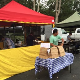 a woman at a farmers market