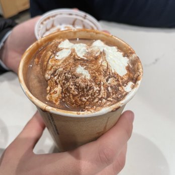 ChocMo Chocolatier & Café - Drinking chocolate, 16 oz, not on par with Theo - Chocolatiers & Shops Near Me - Poulsbo, Washington
