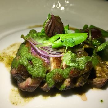Olmsted - Long Island duck grilled and learned with watercress from the wall - New American Near Me - Brooklyn, New York Olmsted - Long Island duck grilled and learned with watercress from the wall - New American Near Me - Brooklyn, New York