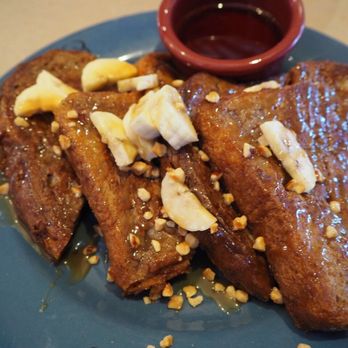 Wildflower - Banana Walnut French Toast. Just a bite is ok, but too sweet for me to finish all - Sandwiches Near Me - Sedona, Arizona