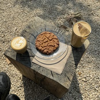 How's It Going To End - cappuccino, iced vanilla latte w oat milk, peanut butter cookie - Coffee & Tea Near Me - Glendale, California How's It Going To End - cappuccino, iced vanilla latte w oat milk, peanut butter cookie - Coffee & Tea Near Me - Glendale, California