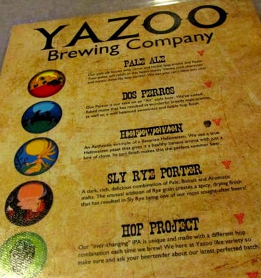 Menu photo 8 Yazoo Brewing Company Madison, TN Menu photo 8 Yazoo Brewing Company Madison, TN