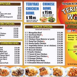 Teriyaki Wok 9 - Menu 2023