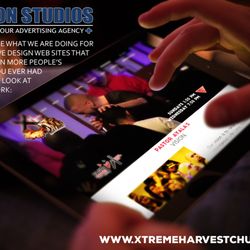 ManJon Studios Advertising Agency+ - Web design project for Xtreme Harvest Church.  We can give your church or business the web site you deserve. #WedDesign