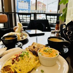 Jack's Corner Cafe - He had the extraordinary burrito (in the background).