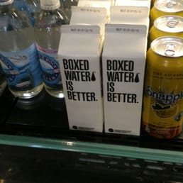 Hey did you know boxed water is better...??? Lol