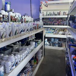 Tank chemicals, filters, test strips, fish food, the works!