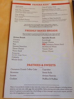 Menu photo 5 Panera Bread Kingwood, TX