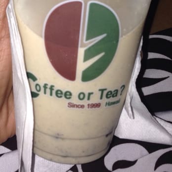 Coffee or Tea? - Black Sesame made flavorfully - Bubble Tea Near Me - Aiea, Hawaii