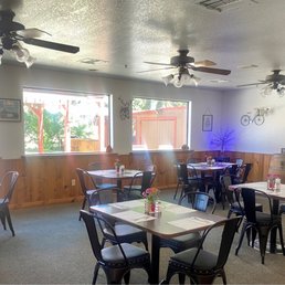 Dining area with a gorgeous view outside