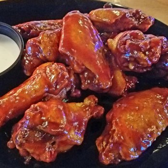 Doesn't Matter Bar and Grill - 10 pack of bbq wings with homemade bleu cheese. 5 bucks on Wed...50 cent wing day. Order them extra crispy. - Bars Near Me - Myrtle Beach, South Carolina