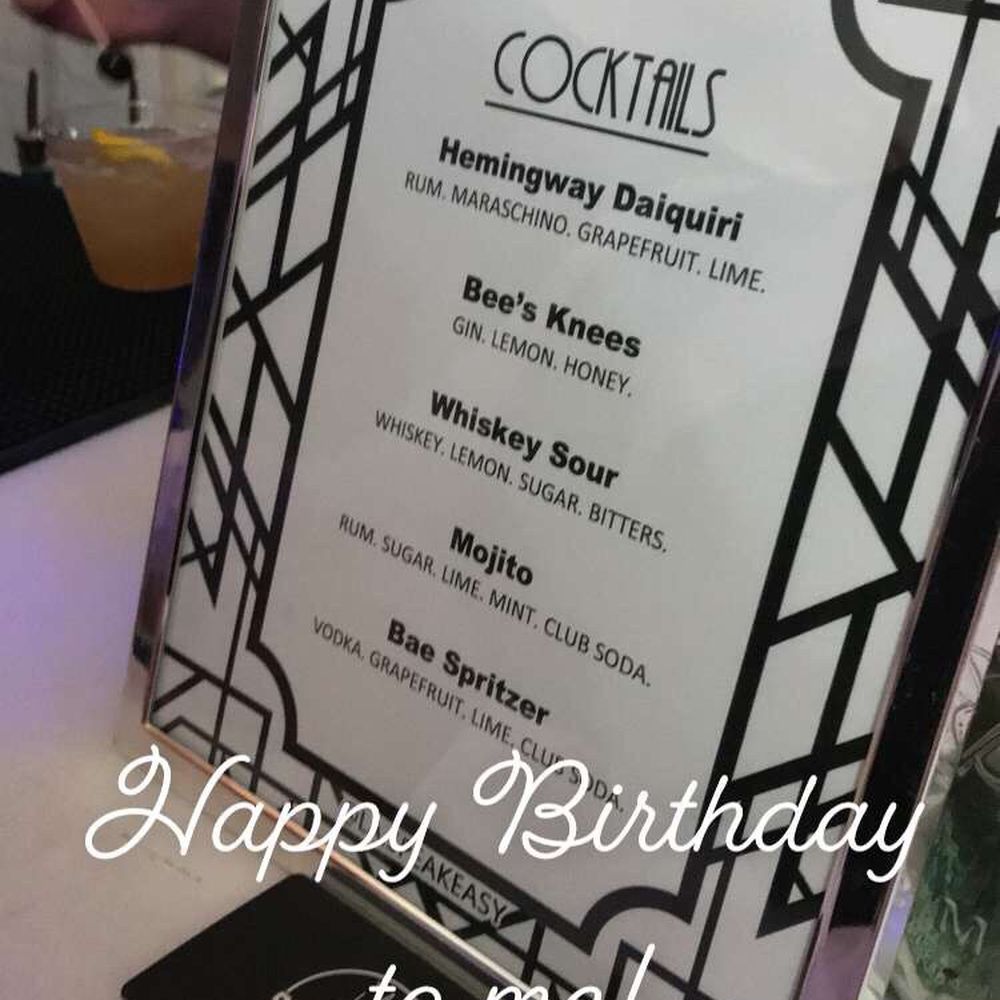 LA Speakeasy - Custom menu to fit my Roaring 20's Speakeasy theme. - Bartenders Near Me