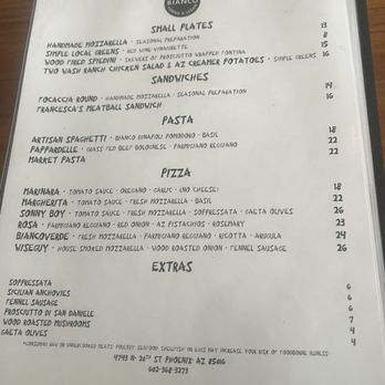 Pizzeria Bianco - Menu - Italian Near Me - Phoenix, Arizona Pizzeria Bianco - Menu - Italian Near Me - Phoenix, Arizona