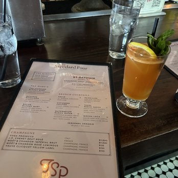 The Standard Pour - texas peach smash - New American Near Me - Dallas, Texas