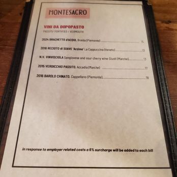 Montesacro SOMA - Menu - Italian Near Me - San Francisco, California Montesacro SOMA - Menu - Italian Near Me - San Francisco, California