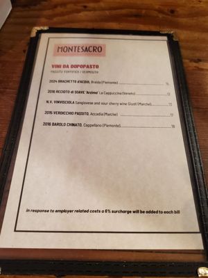Menu photo 2 Montesacro SOMA San Francisco, CA Menu photo 2 Montesacro SOMA San Francisco, CA