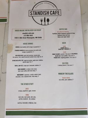 Menu photo 4 Standish Cafe Minneapolis, MN Menu photo 4 Standish Cafe Minneapolis, MN