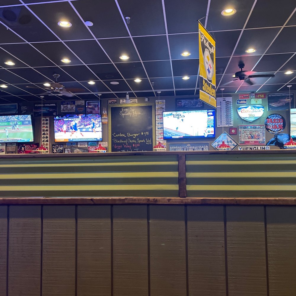 Waldo's Wings - View from our booth.....TV's everywhere - Burgers Near Me - Winston Salem, North Carolina Waldo's Wings - View from our booth.....TV's everywhere - Burgers Near Me - Winston Salem, North Carolina