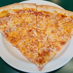 Two pizza slices.
