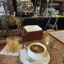 Laphrog 10 and Soup of the Day.   Spinach Lentils