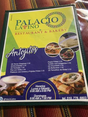 Menu photo 3 Palacio Latino Restaurant & Bakery San Pablo, CA Menu photo 3 Palacio Latino Restaurant & Bakery San Pablo, CA