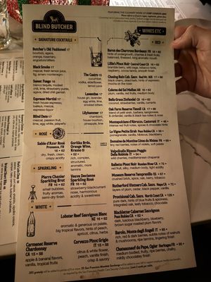 Menu photo 6 Blind Butcher San Francisco, CA