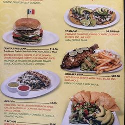 La Hermosa Mexican Restaurant - Menu