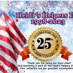Heidi’s Helpers - Celebrating our 25th Anniversary!