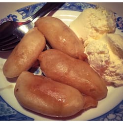 China-Restaurant Zum goldenen Drachen - Gebackene Banane mit Honig und Vanilleeis