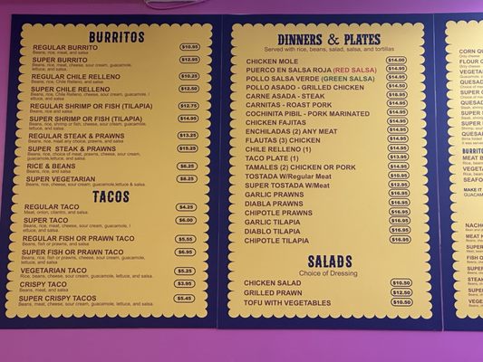 Menu photo 1 Taqueria Las Katrina's San Francisco, CA Menu photo 1 Taqueria Las Katrina's San Francisco, CA
