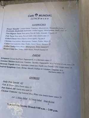 Menu photo 5 Cafe Mundial Monrovia, CA Menu photo 5 Cafe Mundial Monrovia, CA