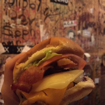 Burger Joint - Cheeseburger with bacon, lettuce and tomato - American Near Me - New York, New York Burger Joint - Cheeseburger with bacon, lettuce and tomato - American Near Me - New York, New York