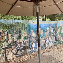 Outdoor Eating (with cute, hand-painted murals) Outdoor Eating (with cute, hand-painted murals)