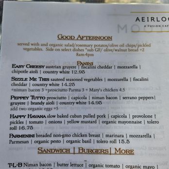 Aeirloom Bakery - Menu - New American Near Me - Los Angeles, California