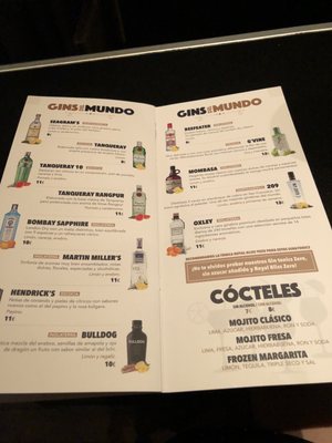 Menu photo 1 Gin club Madrid, M