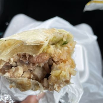Fuego Cravings - Inside chicken burrito (no cheese requested) - Mexican Near Me - Rolling Hills Estates, California Fuego Cravings - Inside chicken burrito (no cheese requested) - Mexican Near Me - Rolling Hills Estates, California