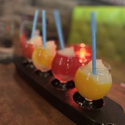 Frozen Margarita Flight. Flavors i picked. Mago * Pear * Passion Fruit * Strawberry. Frozen Margarita Flight. Flavors i picked. Mago * Pear * Passion Fruit * Strawberry.