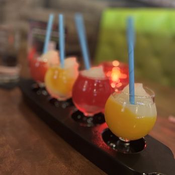 Tio Taco Tequila Bar - Frozen Margarita Flight. Flavors i picked. Mago * Pear * Passion Fruit * Strawberry. - Tex-Mex Near Me - Clifton, New Jersey Tio Taco Tequila Bar - Frozen Margarita Flight. Flavors i picked. Mago * Pear * Passion Fruit * Strawberry. - Tex-Mex Near Me - Clifton, New Jersey