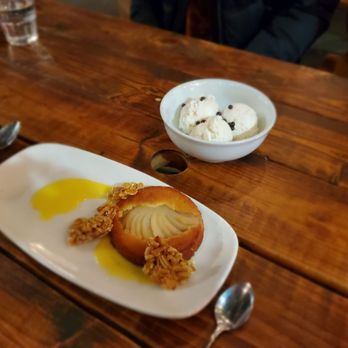 How to Cook a Wolf - Pear tart and hazelnut ice cream - Italian Near Me - Seattle, Washington How to Cook a Wolf - Pear tart and hazelnut ice cream - Italian Near Me - Seattle, Washington