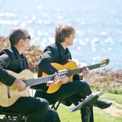 Scot Taber - Playing as a guitar duo for a seaside wedding ceremony.